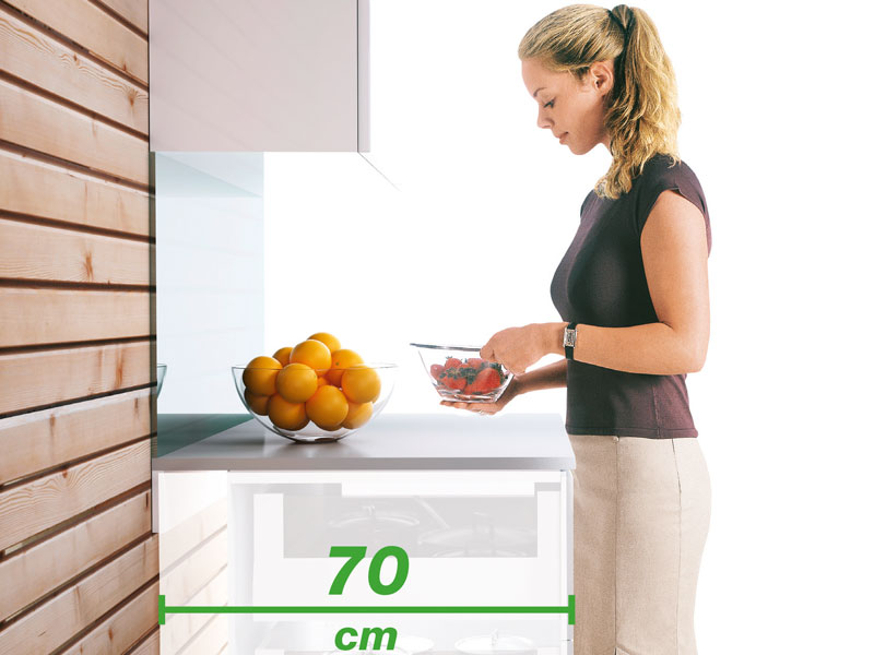 70cm statt 60cm Arbeitspalttentiefe gibt es nur bei Dan Megastore Villach